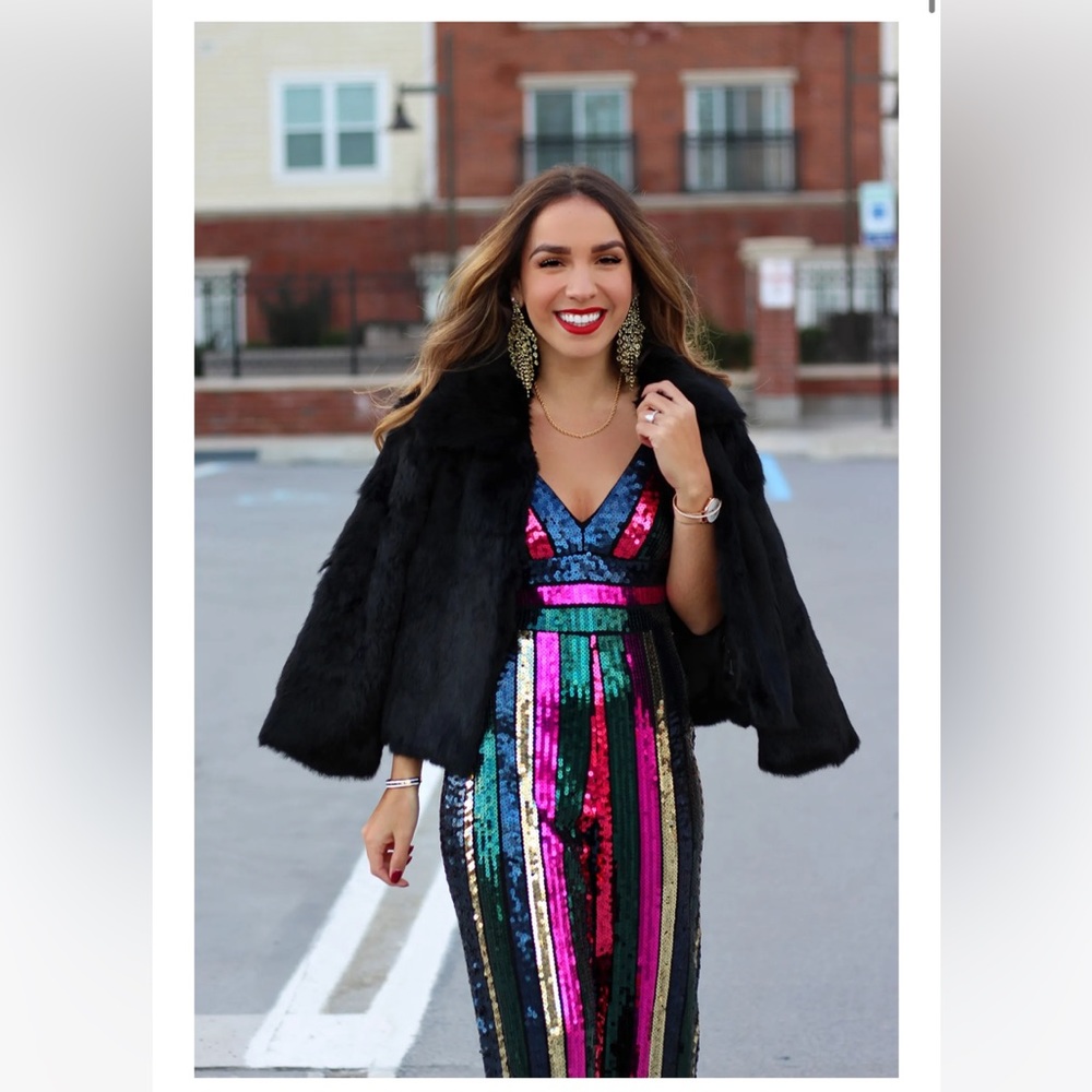 Stunning, Multi-Color Sequin Jumpsuit! New Withou… - image 3